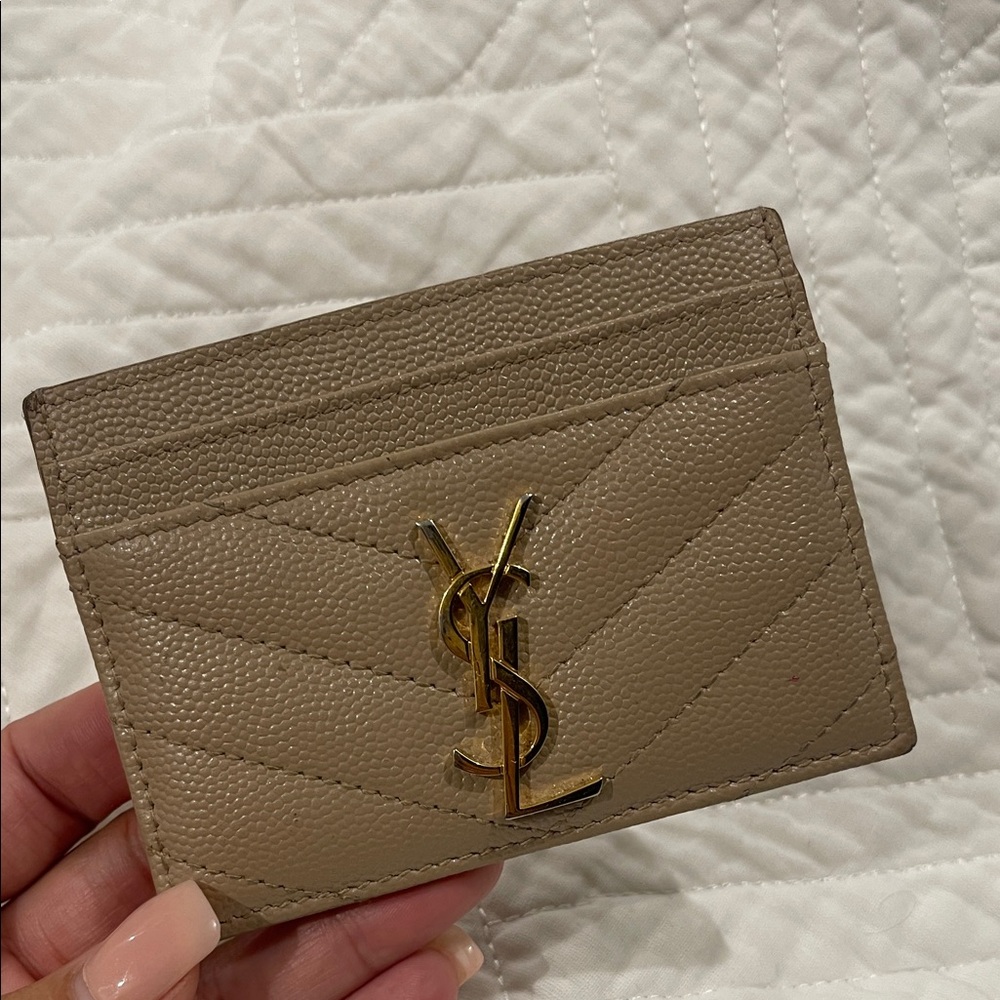 YSL Monogram Card Holder
